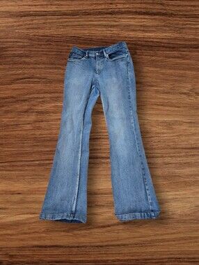 VENUS  Blue Denim Stretch Wide Leg Jeans